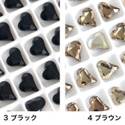 ネイルパーツ 10個セット ラインストーン ハート型 ネイルアート用品 ネイルデコレーション ビジュー ハンドメイド パーツ デコ カラバリ豊富 キラキラ 可愛い おしゃれ