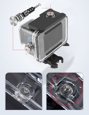 GoPro HERO 13 12 11 10 9 対応 防水ハウジングケース クリア 水深45m 保護 防塵 ダイビング 水中撮影用 ダイブハウジング