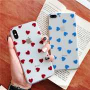 iPhoneケース iPhoneカバー スマホケース スマホカバー ハート 透明 クリア 透け感 スリム 落下 保護 傷防止 耐衝撃 衝撃吸収 スマートフォン アイフォン Apple アップル かわいい おしゃれ