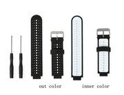 ガーミン交換用ベルト ドライバー付き Foreathlete Forerunner Garmin ForeAthlete 235J バンド ブラック ピンク イエロー カラバリ豊富