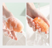 グラス用スポンジ 柄付き キッチン用品 自立式 ロング 長い コップ ボトル 水筒 ワイングラス 洗浄 清掃 洗う おしゃれ