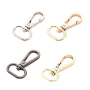 ナスカン4個セット 金具 パーツ ワンタッチ 回転フック Dカン ストラップ バッグ リュック キーホルダー 手芸 ハンドメイド