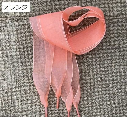 靴紐 靴ひも シューレース 2本セット リボン 幅広 商品画像2
