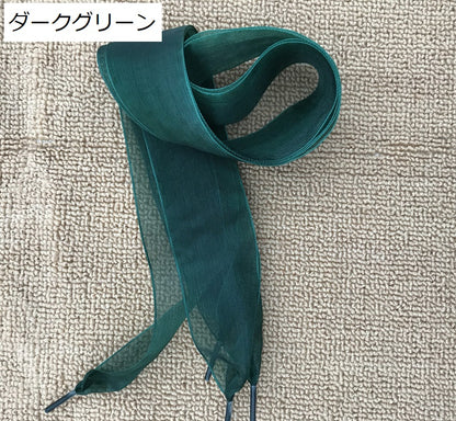 靴紐 靴ひも シューレース 2本セット リボン 幅広 商品画像4
