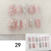 ネイルシール 単品 1シート 爪用 レディース ネイルアート用品 貼るだけ キラキラ フラワー ハート 無地 単色 シンプル かわいい おしゃれ セルフネイル