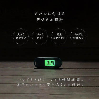 キーホルダー型デジタル時計 懐中時計 デジタル時計 ミニ ウォッチ 夜光 商品画像2
