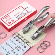 穴あけパンチ 1穴 3mm 6mm ハンディ 丸穴 ルーズリーフ ファイリング プリント 書類整理 事務用品 紙 ハンド 文房具 文具 まとめる 便利 簡単