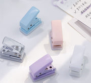 穴あけパンチ 1穴 紙用 穴径6mm ミニ 小型 コンパクト 事務用品 文房具 文具 ステーショナリー ハンディ 持ち運び 携帯 穴あきパンチ ルーズリーフ ファイリング DIY 便利 家庭 オフィス