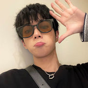 サングラス カラーサングラス レディース メンズ 男女兼用 ユニセックス おしゃれ かわいい 大人っぽい カラバリ豊富 透明 お出かけシーン