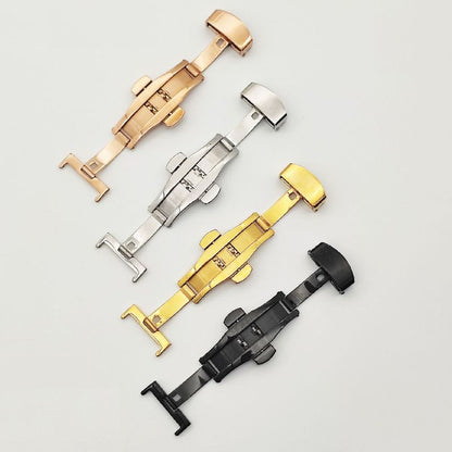 Dバックル バタフライバックル 尾錠 プッシュ式 レザーベルト用 パーツ 商品画像3