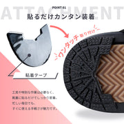ヒールプロテクター ヒールガード すり減り 防止 2枚セット スニーカー用 靴ケア用品 靴底修理 靴底補強  靴底 保護 補修 パット ソール プロテクター 滑り止め 靴 くつ シューズ ガード かかと