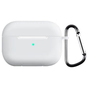 イヤホンケースカバー AirPods用 Pro用 Pro2用 第3世代 第4世代 エアーポッズ用ケース 保護ケース シリコン カラビナ付き 傷防止 汚れ防止 持ち運び イヤホンアクセサリー ソフト やわらかい 伸縮性 単色 無地 カラバリ豊富 シンプル ベーシック 定番 カジュアル 持ち歩き 携帯