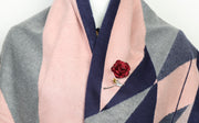 ブローチ ピン 薔薇 ローズ フラワー 花 ユニセックス 男女兼用 レディース アクセサリー おしゃれ レッド ブルー