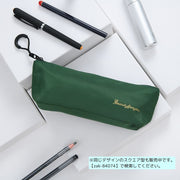 ペンケース ペンポーチ 筆箱 文房具入れ 文具 マーカー入れ かわいい おしゃれ シンプル ステーショナリー ファスナー ロゴ 無地 鉛筆 シャーペン オフィス 学校 勉強 贈り物 プレゼント