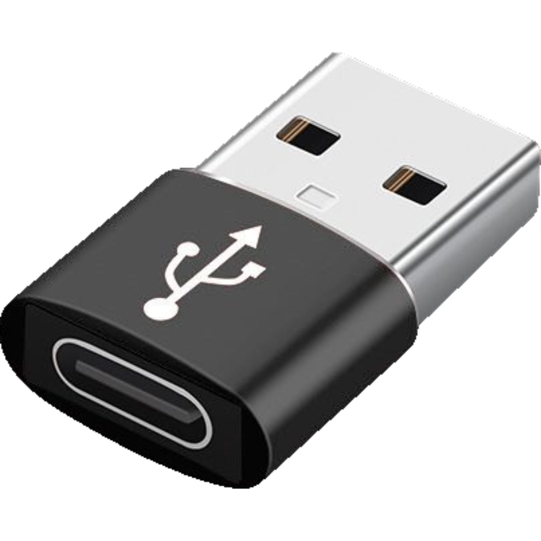 USB TYPE-C 変換アダプター 小型 TYPE-Cメス USBオス ブラック バリエーション画像