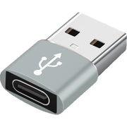USB TYPE-C 変換アダプター 小型 TYPE-Cメス USBオス 小型変換アダプター 変換コネクター データ転送 シンプル
