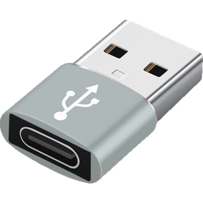 USB TYPE-C 変換アダプター 小型 TYPE-Cメス USBオス グレー バリエーション画像