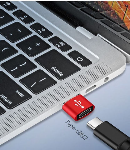 USB TYPE-C 変換アダプター 小型 TYPE-Cメス USBオス 商品画像3