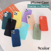 iPhoneケース iPhoneカバー スマホケース スマホカバー 背面保護 傷予防 傷防止 メッシュ構造 通気性 iPhone13 13mini 13Pro 13ProMax iPhone12 12mini 12Pro 12ProMax 保護カバー 携帯ケース アイフォンケース スマートフォンケース