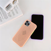 iPhoneケース iPhoneカバー スマホケース スマホカバー 背面保護 傷予防 傷防止 メッシュ構造 通気性 iPhone13 13mini 13Pro 13ProMax iPhone12 12mini 12Pro 12ProMax 保護カバー 携帯ケース アイフォンケース スマートフォンケース