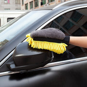洗車用グローブ 片手用 単品 1個 車用品 カー用品 両面 左右兼用 ミトン お掃除手袋 拭き取り ホコリ 手洗い 汚れ落とし 柔らかい 厚手 窓拭き 洗車道具 車内 ボディ洗浄 自動車 バイク