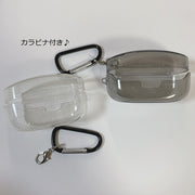 イヤホンケースカバー 保護 sony ソニー WF-1000XM4 1000XM5 カラビナ付き クリア ラメ キラキラ イヤホンアクセサリー 耐衝撃 全面保護 汚れ防止 傷防止 持ち運び コンパクト 携帯 ワイヤレスイヤホンケース クリアカラー かわいい おしゃれ スケルトン シンプル 透明 黒