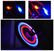 スポークライト ホイールライト 自転車用 電池式LED 光る タイヤ 夜間走行 事故防止 追突防止 安全 サイクリング おしゃれ