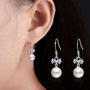 フックピアス アクセサリー レディース 女性用 ファッション小物 パール調 ラインストーン リボン 華やか おしゃれ エレガント 上品 フォーマル プレゼント ギフト 誕生日 記念日