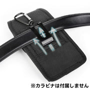 ウエストポーチ ベルトポーチ スマホポーチ メンズ 男性 紳士 ボディバッグ 携帯 スマートフォン 腰バック 作業着 スリム 薄型 軽量 ブラック 黒 無地 シンプル 面ファスナー ペンホルダー付き  iPhone17 iPhone16e  iPhone17Pro Air Pro Max Plus SE iPhone15 15Pro