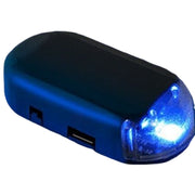 カーセキュリティライト ダミーセキュリティーライト 車用 自動車用 カー用品 LEDライト ソーラー充電 USB充電 防犯 盗難防止 警告灯 簡単設置 ダミーライト 太陽光充電 自動点滅 粘着テープ 簡単取付 工事不要 リチウム