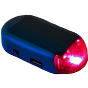 カーセキュリティライト ダミーセキュリティーライト 車用 自動車用 カー用品 LEDライト ソーラー充電 USB充電 防犯 盗難防止 警告灯 簡単設置 ダミーライト 太陽光充電 自動点滅 粘着テープ 簡単取付 工事不要 リチウム