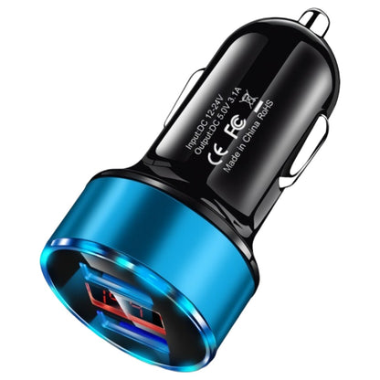 シガーソケット用USBポート シガーソケット用充電器 カーアクセサリー カー用品 車用品 車載 ブルー バリエーション画像