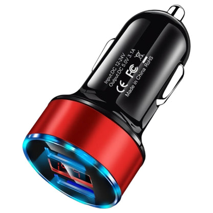 シガーソケット用USBポート シガーソケット用充電器 カーアクセサリー カー用品 車用品 車載 レッド バリエーション画像