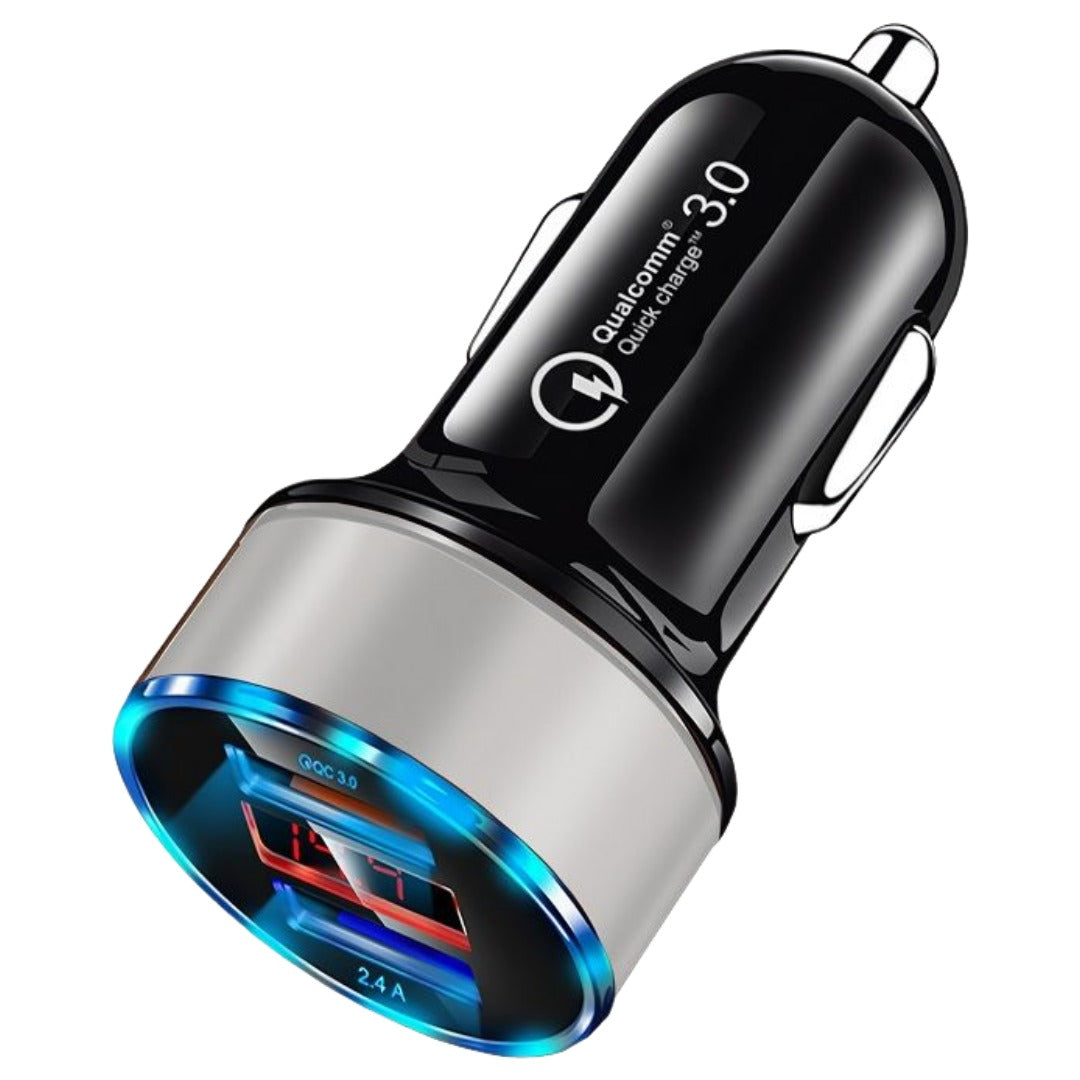 シガーソケット用USBポート シガーソケット用充電器 カーアクセサリー カー用品 車用品 車載 シルバー バリエーション画像