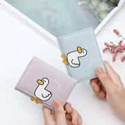 財布 三つ折り レディース 女性 ミニ財布 カード入れ ミニサイズ コンパクト アヒル あひる かわいい お札入れ ウォレット