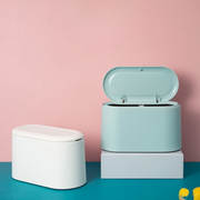 ごみ箱 ダストボックス 卓上 ミニ スリム プッシュ式 蓋 蓋付き デスク オフィス かわいい おしゃれ シンプル コンパクト ごみ入れ くず入れ 袋が見えない