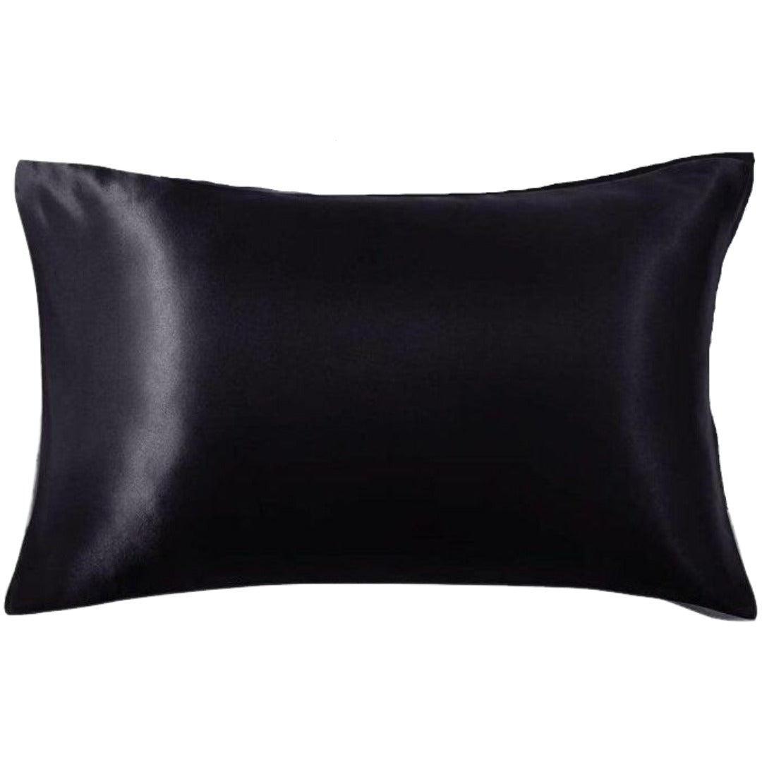 枕カバー 単品 1枚 ピローケース まくらカバー 寝具 サテン 光沢感 無地 50×75cm 長方形 単色 おしゃれ シンプル 交換 インテリア 寝室 ベッドルーム カラバリ豊富