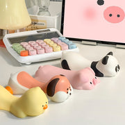 リストレスト 低反発 手首パッド 手首クッション パソコン操作 マウス操作 ハンドレスト ソフト おしゃれ かわいい アニマル 犬 パンダ アヒル 動物 PCアクセサリー