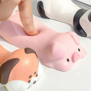 リストレスト 低反発 手首パッド 手首クッション パソコン操作 マウス操作 ハンドレスト ソフト おしゃれ かわいい アニマル 犬 パンダ アヒル 動物 PCアクセサリー