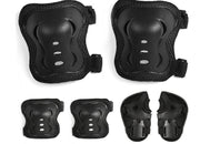 プロテクター 6点セット 子供 キッズ ジュニア スポーツ用品 アウトドア メッシュ 防具 サポーター 保護パッド 肘 手首 膝 スケートボード 自転車 キックボード 一輪車