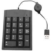 テンキー パッド USB接続 リール式 巻き取り式 19キー 18キー 17キー 000キー 伸縮ケーブル 有線 PCアクセサリー パソコン周辺機器 数字入力 数字計算 パソコン接続