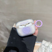 イヤホンケースカバー AirPods 1 2 3 pro エアポッズ エアーポッズ 保護ケース フック付き クリア 透明 ハート かわいい おしゃれ 第一世代 第二世代 第三世代