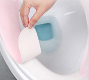 便座シート 粘着タイプ 便座カバー 貼るだけ 2セット 4枚セット 簡単 便利 清潔 シンプル パステルカラー かわいい トイレ用品 洗える 繰り返し使える 接着式 ひんやり対策