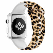 腕時計用ベルト apple watch用バンド アップルウォッチ用 レディース メンズ シリコン レオパード ヒョウ柄 アニマル 交換ベルト 交換バンド 付け替え