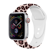 腕時計用ベルト apple watch用バンド アップルウォッチ用 レディース メンズ シリコン レオパード ヒョウ柄 アニマル 交換ベルト 交換バンド 付け替え