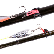 フックキーパー フックホルダー 同色10個セット ルアー用 釣り具 固定 調整可能 傷防止 釣り竿 ロッド 釣り針 フィッシング