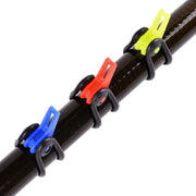 フックキーパー フックホルダー 同色10個セット ルアー用 釣り具 固定 調整可能 傷防止 釣り竿 ロッド 釣り針 フィッシング
