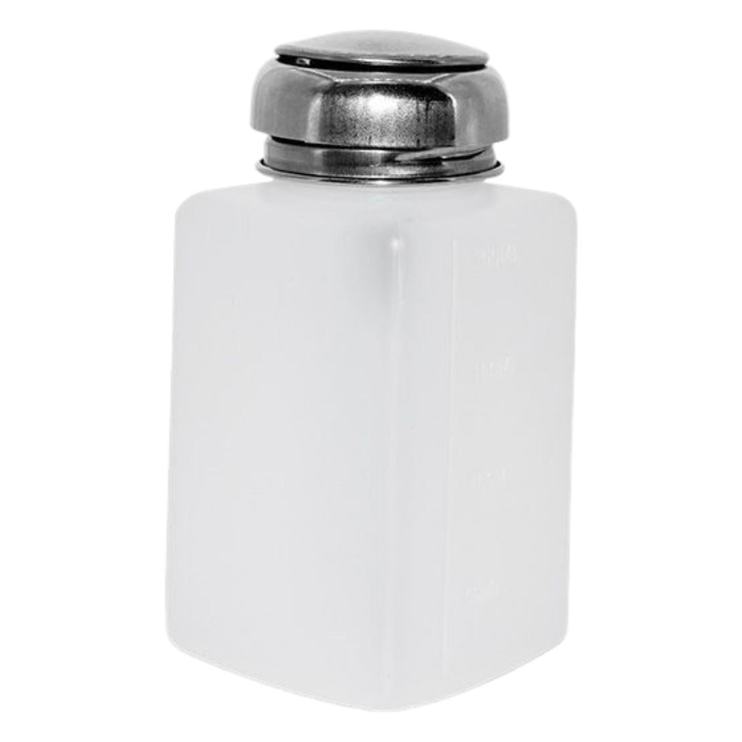 ポンプディスペンサー 手動ポンプ式 ネイルリムーバー入れ 角型 溶剤入れ 200ml ネイルグッツ ネイル用品 ネイルツール マニキュアツール ネイルオフ リムーバー 液体保管容器 お洒落 可愛い ハンドラップ クリーナー 除光液 アルコール