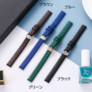 腕時計用ベルト ユニセックス メンズ レディース 8mm 10mm 交換ベルト 替えベルト 付け替え 黒 レザー調