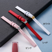 腕時計用ベルト ユニセックス メンズ レディース 8mm 10mm 交換ベルト 替えベルト 付け替え 黒 レザー調